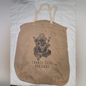 Shanti Chic Boutique Tote Bag with Rope Handles
